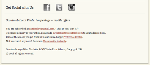 Scoutmob email footer example